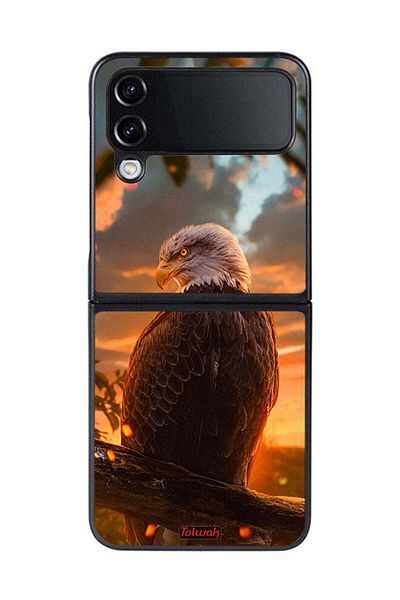 Tolwak Samsung Galaxy Z Flip 4 Protective Case Cover Eagle