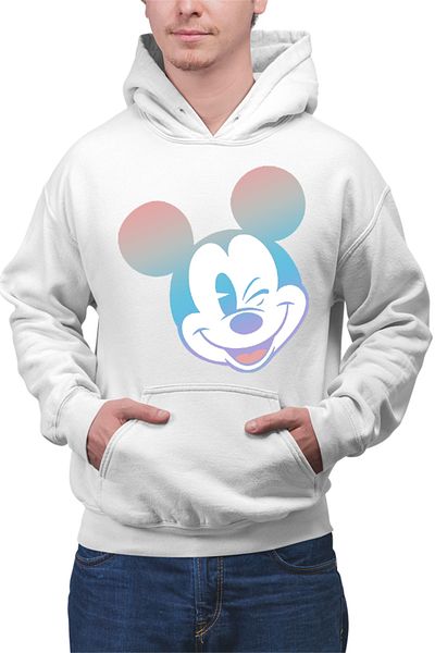 OEM Hanorac Barbati Mickey Mouse Pastels Colors Smooth Cartoon Animation