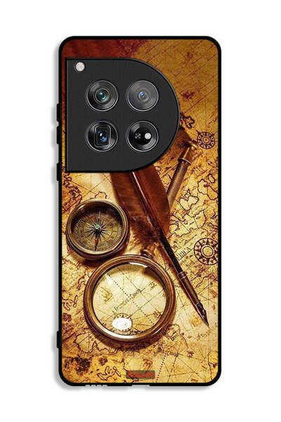 Tolwak غطاء حماية لهاتف OnePlus 12 بتصميم بوصلة عتيقة