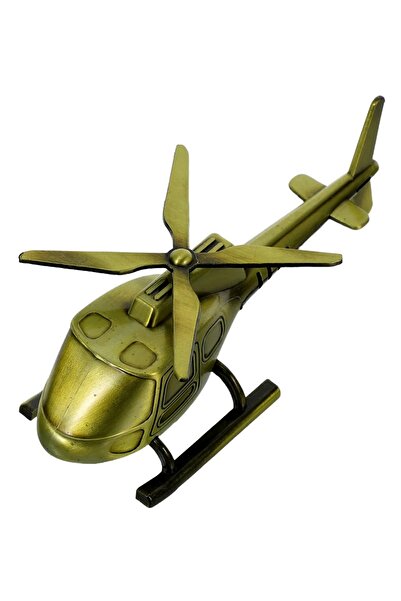 Wolawood Handmade Metal Helicopter Retro Design Decorative Gift Trinket Desktop Accessory for Home Office