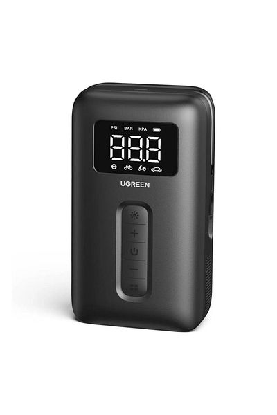 Ugreen Compresor de aer 150PSI 10bar cu baterie și lanternă LED, negru