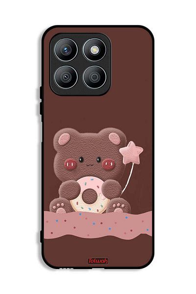 Tolwak Honor X8b Protective Case Cover Donut Bear