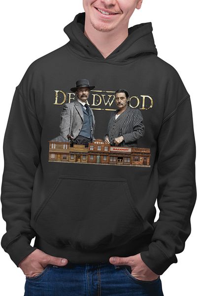 OEM Men's Hoodie Deadwood Western Cowboy Gentleman