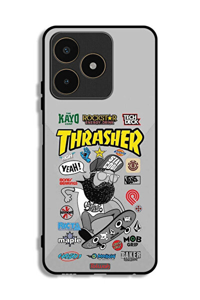 Tolwak غطاء حماية لهاتف Realme C53 مع ملصق Thrasher