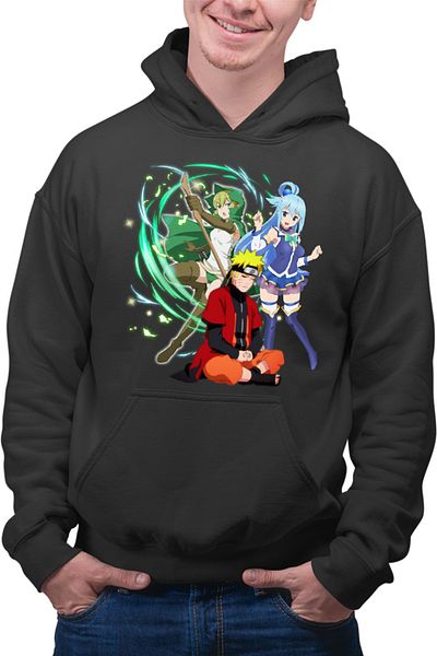 OEM Hanorac Barbati DanMachi Ryuu Lion Konosuba Aqua Naruto Ninja