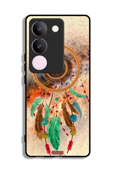 Tolwak vivo S17 Protective Case Cover Mandala Hanging Feathers