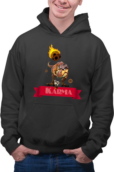 OEM Men's Hoodie Ice Age Karma Apocalypse Flowers Squirrel