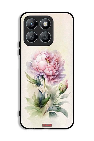 Tolwak Honor X8b Protective Case Cover Watercolor Rose Paint Art