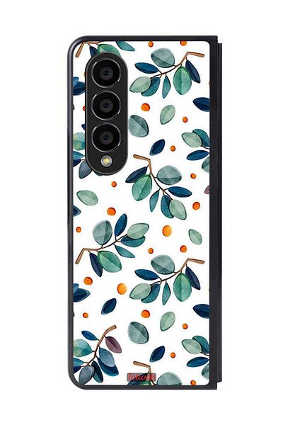 Tolwak Samsung Galaxy Z Fold 4 Protective Case Cover Leaves