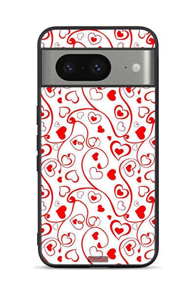 Tolwak غطاء حماية لهاتف Google Pixel 8 بنقشة قلوب