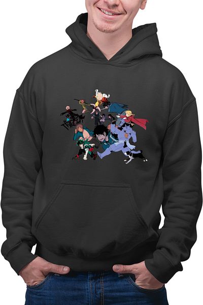 OEM Men's Hoodie World Trigger Minna-san Protect Earth Super Powers