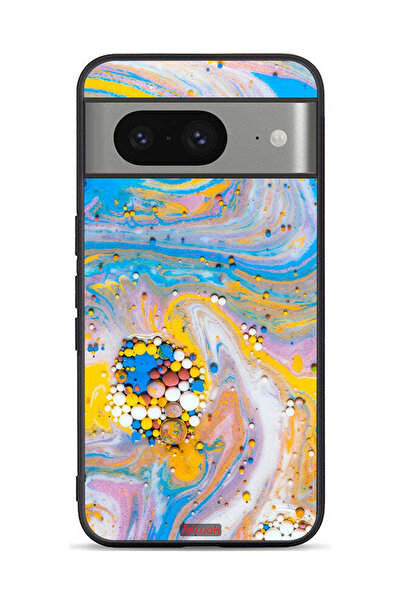 Tolwak غطاء حماية لجهاز Google Pixel 8 بتصميم جواهر تجريدية ملونة