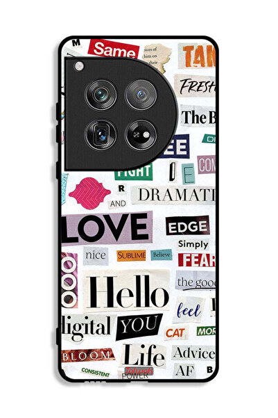 Tolwak غطاء حماية لهاتف OnePlus 12 مع ملصقات اقتباسات قصيرة