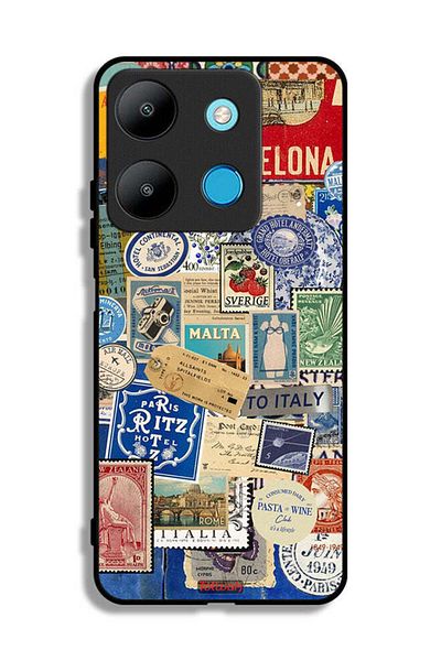 Tolwak Infinix Smart 7 Protective Case Cover Stickers Of Different Cities