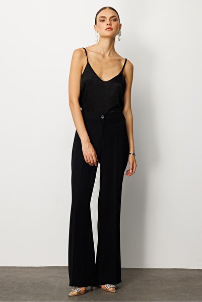 Moda İlgi Modailgi Krep Pantolon - 75007 Siyah
