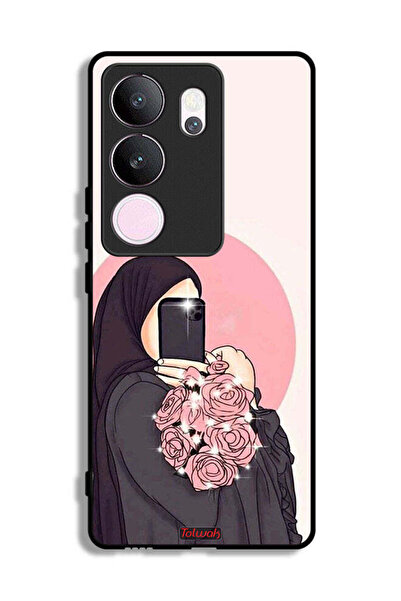 Tolwak غطاء حماية لهاتف فيفو V29 برو - فن التقاط صور سيلفي مع الزهور