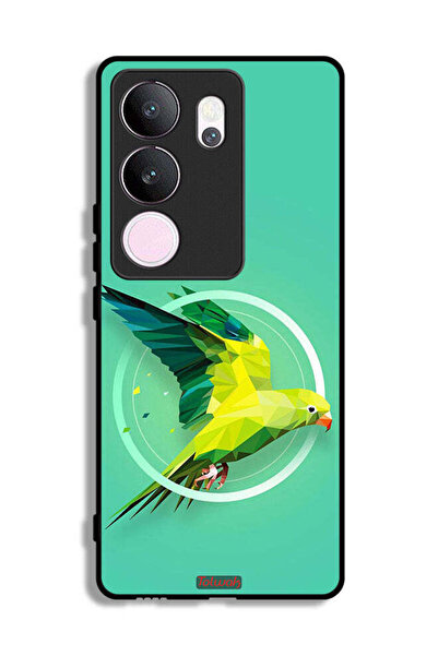 Tolwak غطاء حماية لهاتف فيفو V29 برو بتصميم فن تجريدي ببغاء