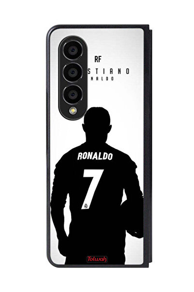 Tolwak غطاء حماية لهاتف سامسونج جالاكسي زد فولد 4 بقناع كريستيانو رونالدو