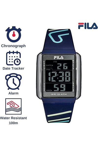 Fila Adult Unisex Analog Watch, Blue 38-325-004, 40 mm