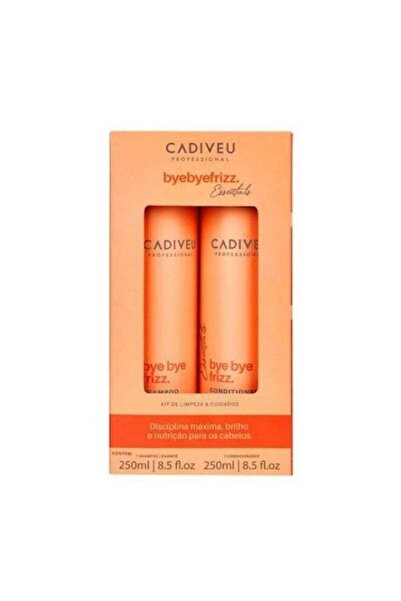 Brasil Cacau مجموعة شامبو وبلسم Cadiveu Brasil Cacau Bye Bye Frizz - 250 مل × 2