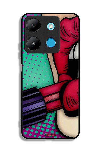 Tolwak Infinix Smart 7 Protective Case Cover Lipstick