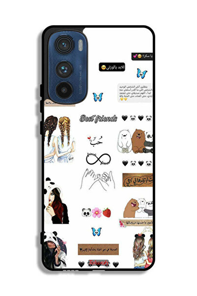 Tolwak غطاء حماية لهاتف موتورولا إيدج 30 مع اقتباسات وملصقات باللغة العربية