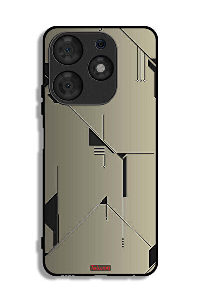 Tolwak غطاء حماية لهاتف تكنو سبارك 10 برو بتصميم فني تجريدي بسيط