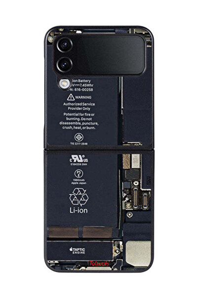 Tolwak غطاء حماية لهاتف Samsung Galaxy Z Flip 4 بنمط دائرة الهاتف