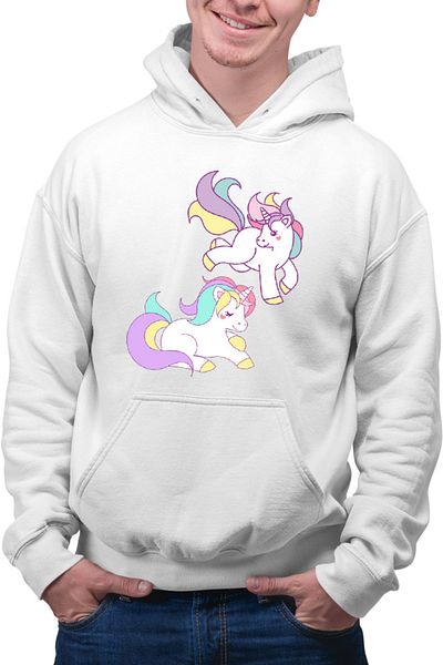 OEM Hanorac Barbati Unicorn Squad Stars Horse Love Animals
