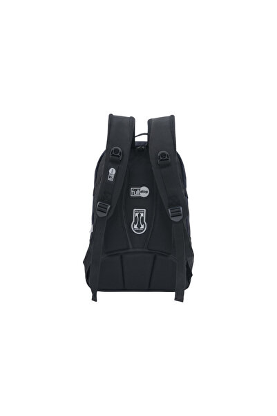 FULL STOP Panelled Backpack with Adjustable Straps and Zip Closure - 6x12x21 cms