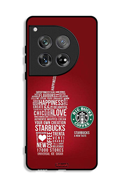 Tolwak غطاء حماية لجهاز OnePlus 12 بملصق قهوة