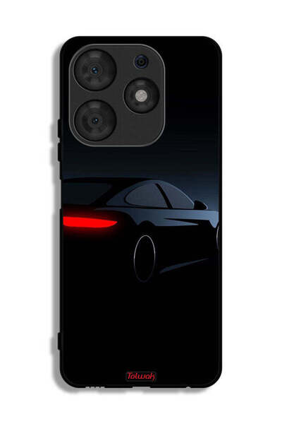 Tolwak غطاء حماية لهاتف تكنو سبارك 10 برو - لون السيارة الداكنة