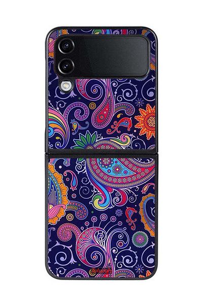 Tolwak Samsung Galaxy Z Flip 4 Protective Case Cover Mandala Art Pattern