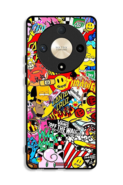 Tolwak Honor X9b Protective Case Cover Off White Sticker