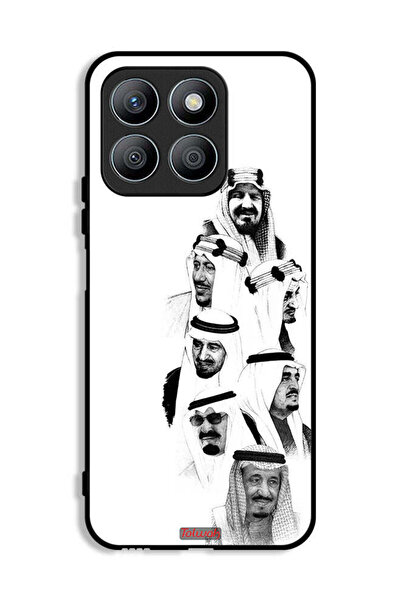 Tolwak غطاء حماية لهاتف Honor X8b - فن ملوك السعودية - أسود