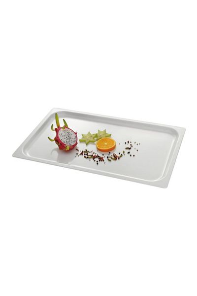 HENDI Tavă pentru prezentarea felurilor de mâncare și a alimentelor 530x325mm GN 1/1 albă - 561607