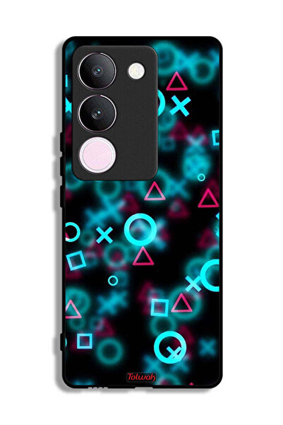 Tolwak غطاء حماية لهاتف فيفو S17 برسومات أيقونات لعبة الحبار الصغيرة