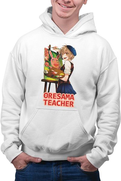 OEM Men's Hoodie Oresama Teacher Mafuyu Art Painting Usagi Mask
