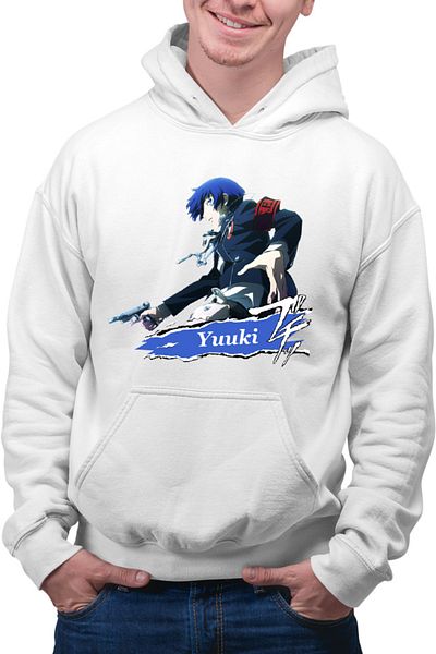 OEM Men's Hoodie Persona Yuuki Makoto Crunchyroll Arm Cool Otaku