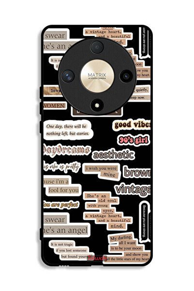 Tolwak Honor X9b Protective Case Cover Beautiful Quotes Stickers