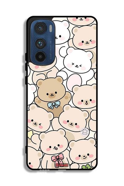 Tolwak Motorola Edge 30 Protective Case Cover Bears Pattern