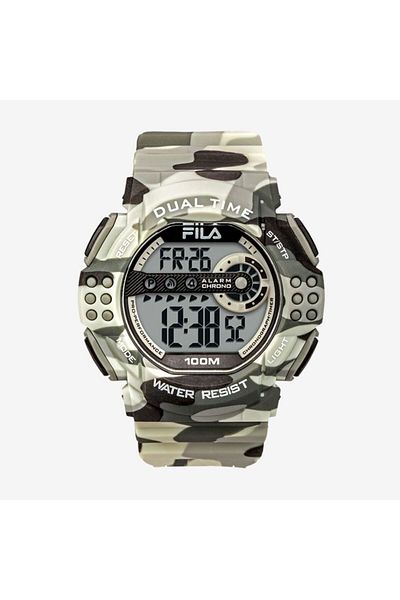 Fila Adult Unisex Digital Watch, Beige 38-171-004, 52 mm