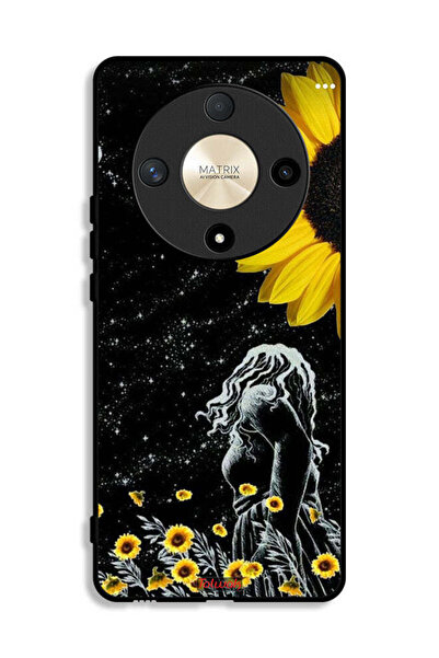 Tolwak Honor X9b Protective Case Cover Girl Look At Moon Art