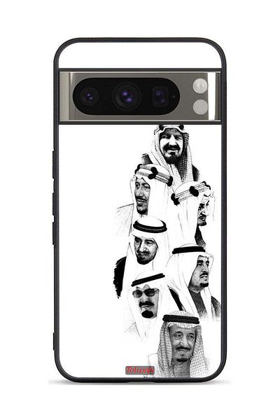 Tolwak Google Pixel 8 Pro Protective Case Cover Saudi Kings Art BW