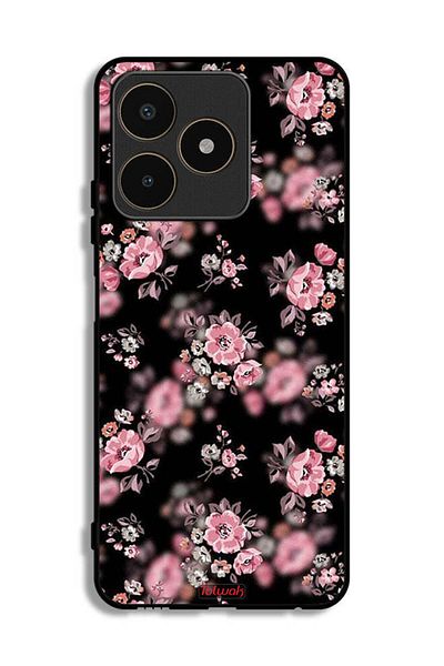 Tolwak Realme C53 Protective Case Cover Portrait Flowers Pattern