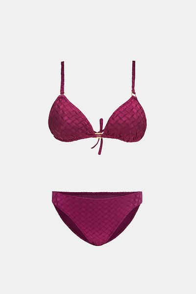 Amarelle Σετ μπικίνι Olympos Purple Triangular Gatherer με αφαιρούμενο μαξιλαράκι χωρίς γέμιση