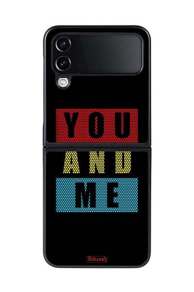 Tolwak Samsung Galaxy Z Flip 4 Protective Case Cover You And Me