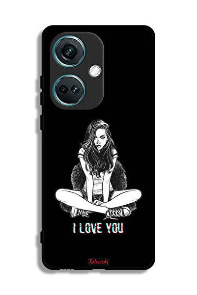 Tolwak غطاء حماية لهاتف OnePlus Nord CE3 - رسم "أحبك"