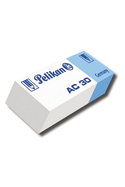 Pelikan Eraser AC30, Color White, Material Plastic, Dimensions 50x19x12mm, Set of 30