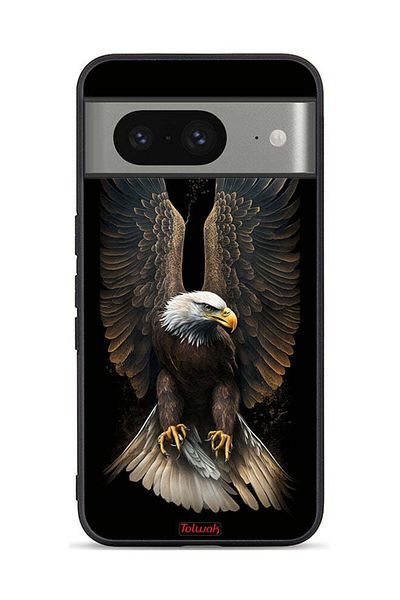 Tolwak Google Pixel 8 Protective Case Cover Eagle Spread Wings